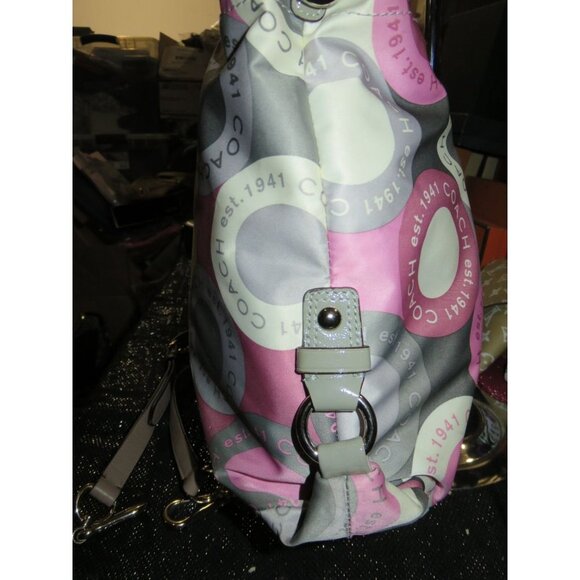 Coach Ashley Signature Snaphead Graphic Logo Carryall Satchel Crossbody 15504 - Picture 4 of 15